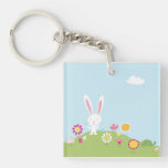 Easter bunny key chain