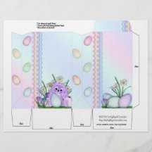 Easter Bunny Pinch Box Party Favours Personalised Flyer