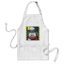 Easter Chef Pug Aprons