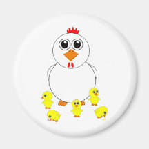 Easter Chicks Fridge Magnets