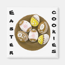 Easter Cookies Refrigerator Magnets