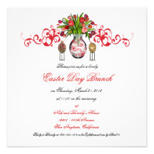 Easter Day Brunch Custom Invitations
