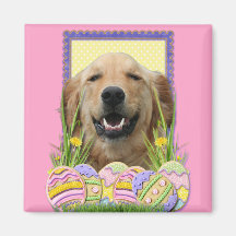 Easter Egg Cookies - Golden Retriever Magnets