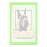 Easter Egg Cookies - Great Dane - Grey Stationery Paper