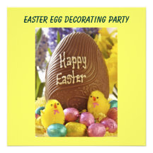 Easter Egg Decorating Party Invitation