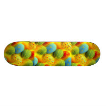 Easter eggs custom skate board