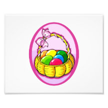 easter eggs in basket lilac oval.png photo