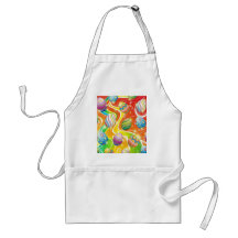 Easter Eggs Ornamental Design Aprons