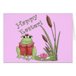 Easter Frog T shirts and Easter Gifts Greeting Card