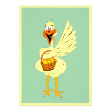 Easter Goose Invitation