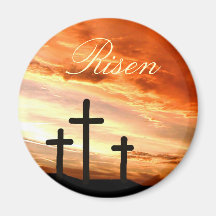 Easter risen fridge magnet