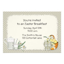 Easter Sage Green Invitation