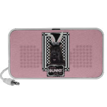 Easter - Some Bunny Loves You - Schnauzer Laptop Speakers