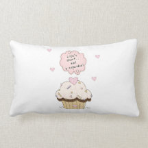 Eat A Cupcake Throw Pillows