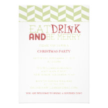 Eat Drink and Be Merry | Herringbone Invitations