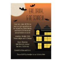 Eat Drink and Be Scarey Invite