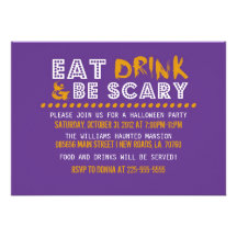 Eat Drink and Be Scary Announcements