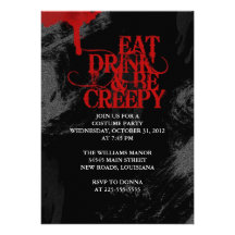 Eat Drink & Be Creepy Invitations