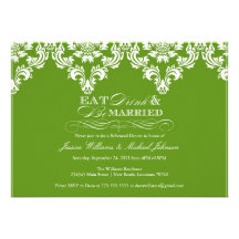 Eat Drink & Be Married Custom Invite