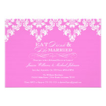 Eat Drink & Be Married Personalized Announcements