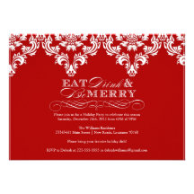 Eat Drink & Be Merry Custom Invites