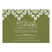 Eat Drink & Be Merry Personalized Announcement
