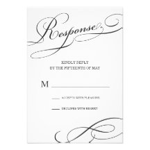 EAT, DRINK IN FRESH WHITE  | RSVP CARD PERSONALIZED INVITES