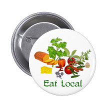 Eat Local Pinback Button