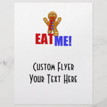 EAT ME! Gingerbread Man - Original Colours Custom Flyer