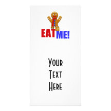 EAT ME! Gingerbread Man - Original Colours Photo Card
