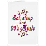 Eat, Sleep 90's Music Cards