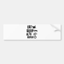Eat Sleep Alto Bumper Stickers