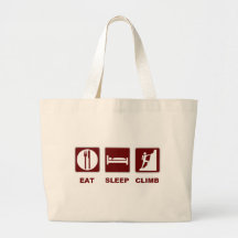 Eat Sleep Climb T-shirt and gift design Canvas Bag
