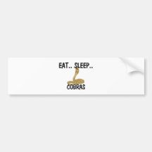 Eat Sleep COBRAS Bumper Stickers