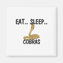 Eat Sleep COBRAS Magnet