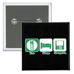 eat sleep computer (green) button