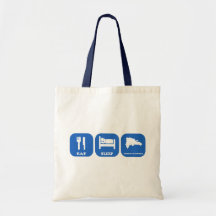 Eat Sleep Dominican Republic Canvas Bags