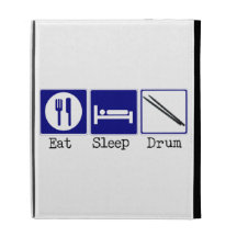 Eat, Sleep, Drum iPad Folio Covers