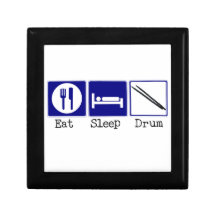 Eat, Sleep, Drum Trinket Boxes