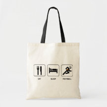Eat Sleep Football Bag