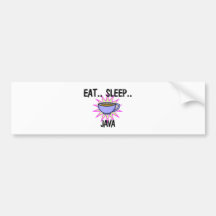 Eat Sleep JAVA Bumper Sticker