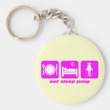 eat sleep jump rope key chain
