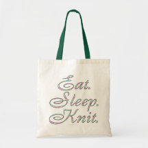 Eat. Sleep. Knit. (tote bag)