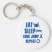 Eat sleep Long Jump Key Chains