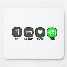 Eat. Sleep. Love. Run. Mouse Pad