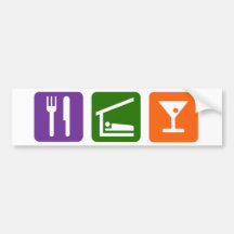 Eat Sleep Martini Bumper Sticker