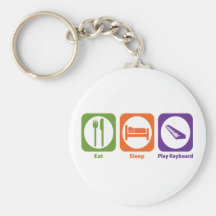Eat Sleep Play Keyboard Key Chains
