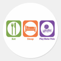 Eat Sleep Play Water Polo Sticker