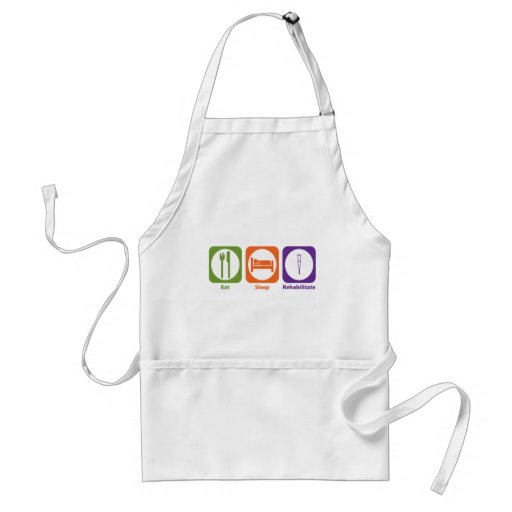 Eat Sleep Rehabilitate Aprons