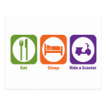 Eat Sleep Ride a Scooter Postcards
